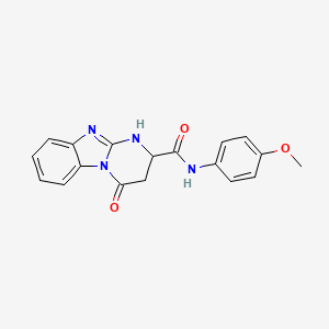 N-(4-methoxyphenyl)-4-oxo-1,2,3,4-tetrahydropyrimido[1,2-a]benzimidazole-2-carboxamide