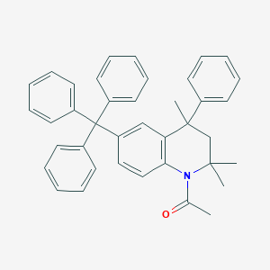 B414050 1-Acetyl-2,2,4-trimethyl-4-phenyl-6-trityl-1,2,3,4-tetrahydroquinoline CAS No. 299949-83-0