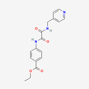 molecular formula C17H17N3O4 B4140505 ethyl 4-({oxo[(4-pyridinylmethyl)amino]acetyl}amino)benzoate 