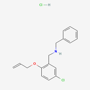 molecular formula C17H19Cl2NO B4140516 [2-(allyloxy)-5-chlorobenzyl]benzylamine hydrochloride 