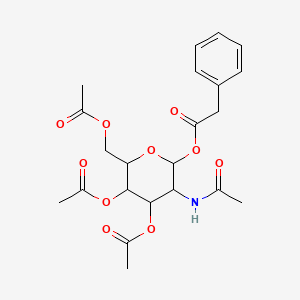 molecular formula C22H27NO10 B4140535 3,4,6-tri-O-acetyl-2-(acetylamino)-2-deoxy-1-O-(phenylacetyl)hexopyranose 