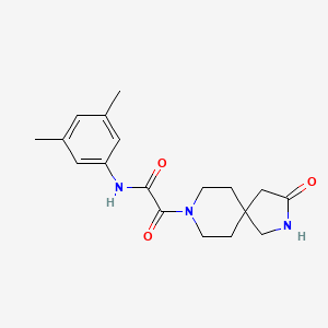 molecular formula C18H23N3O3 B4140555 N-(3,5-dimethylphenyl)-2-oxo-2-(3-oxo-2,8-diazaspiro[4.5]dec-8-yl)acetamide 