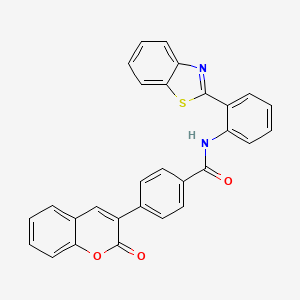 molecular formula C29H18N2O3S B4140592 N-[2-(1,3-benzothiazol-2-yl)phenyl]-4-(2-oxo-2H-chromen-3-yl)benzamide 