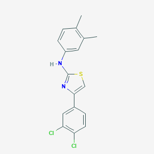 molecular formula C17H14Cl2N2S B414067 N-[4-(3,4-dichlorophenyl)-1,3-thiazol-2-yl]-N-(3,4-dimethylphenyl)amine 
