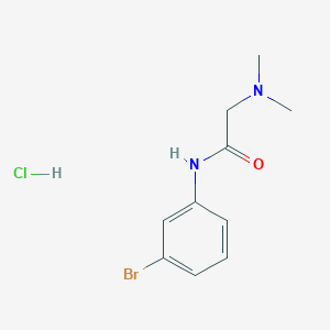 molecular formula C10H14BrClN2O B4140732 N~1~-(3-bromophenyl)-N~2~,N~2~-dimethylglycinamide hydrochloride 