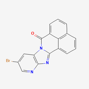 molecular formula C17H8BrN3O B4140738 10-bromo-7H-benzo[de]pyrido[2',3':4,5]imidazo[2,1-a]isoquinolin-7-one 