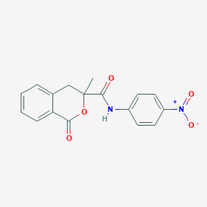 molecular formula C17H14N2O5 B4140786 3-methyl-N-(4-nitrophenyl)-1-oxo-3,4-dihydro-1H-isochromene-3-carboxamide 
