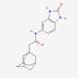 molecular formula C19H23N3O2 B4140810 2-(1-adamantyl)-N-(2-oxo-2,3-dihydro-1H-benzimidazol-5-yl)acetamide 