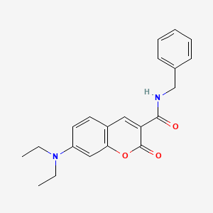 molecular formula C21H22N2O3 B4140830 N-benzyl-7-(diethylamino)-2-oxo-2H-chromene-3-carboxamide 