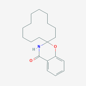 molecular formula C19H27NO2 B414084 2,3-dihydrospiro(4H-1,3-benzoxazine-2,1'-cyclododecane)-4-one 