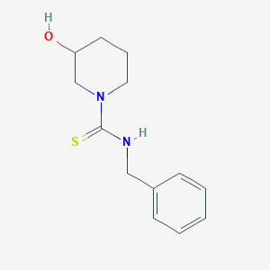 molecular formula C13H18N2OS B4140847 N-benzyl-3-hydroxy-1-piperidinecarbothioamide 