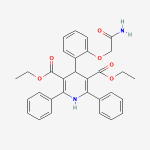 diethyl 4-[2-(2-amino-2-oxoethoxy)phenyl]-2,6-diphenyl-1,4-dihydro-3,5-pyridinedicarboxylate