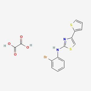 molecular formula C15H11BrN2O4S2 B4140866 N-(2-bromophenyl)-4-(2-thienyl)-1,3-thiazol-2-amine oxalate 