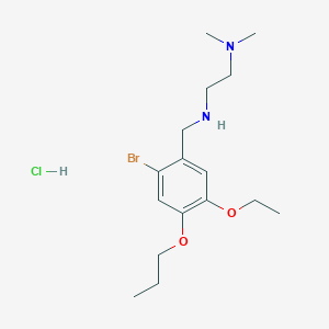 molecular formula C16H28BrClN2O2 B4140975 N'-(2-bromo-5-ethoxy-4-propoxybenzyl)-N,N-dimethyl-1,2-ethanediamine hydrochloride 
