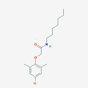 molecular formula C17H26BrNO2 B4141068 2-(4-bromo-2,6-dimethylphenoxy)-N-heptylacetamide 