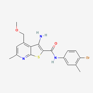 molecular formula C18H18BrN3O2S B4141126 3-amino-N-(4-bromo-3-methylphenyl)-4-(methoxymethyl)-6-methylthieno[2,3-b]pyridine-2-carboxamide 