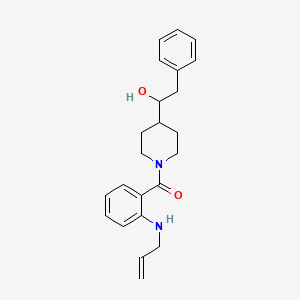 molecular formula C23H28N2O2 B4141164 1-{1-[2-(allylamino)benzoyl]piperidin-4-yl}-2-phenylethanol 