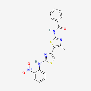 molecular formula C20H15N5O3S2 B4141202 N-{4'-methyl-2-[(2-nitrophenyl)amino]-4,5'-bi-1,3-thiazol-2'-yl}benzamide 