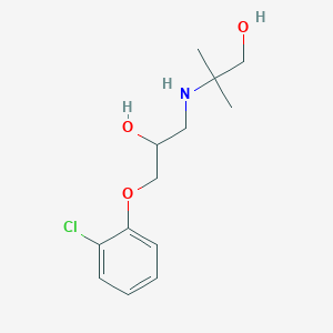 molecular formula C13H20ClNO3 B4141222 2-{[3-(2-chlorophenoxy)-2-hydroxypropyl]amino}-2-methyl-1-propanol 