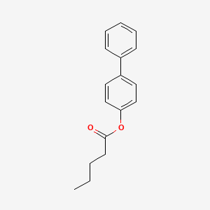 molecular formula C17H18O2 B4141259 4-biphenylyl pentanoate 