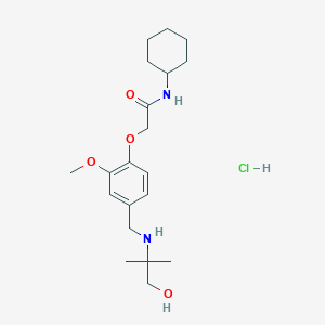 N-cyclohexyl-2-(4-{[(2-hydroxy-1,1-dimethylethyl)amino]methyl}-2-methoxyphenoxy)acetamide hydrochloride