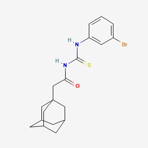 molecular formula C19H23BrN2OS B4141304 2-(1-adamantyl)-N-{[(3-bromophenyl)amino]carbonothioyl}acetamide 