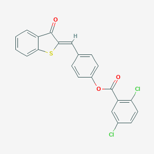 4-[(3-oxo-1-benzothien-2(3H)-ylidene)methyl]phenyl 2,5-dichlorobenzoate