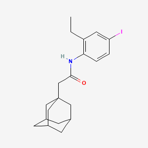 molecular formula C20H26INO B4141314 2-(1-adamantyl)-N-(2-ethyl-4-iodophenyl)acetamide 