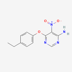 molecular formula C12H12N4O3 B4141387 6-(4-ethylphenoxy)-5-nitro-4-pyrimidinamine 