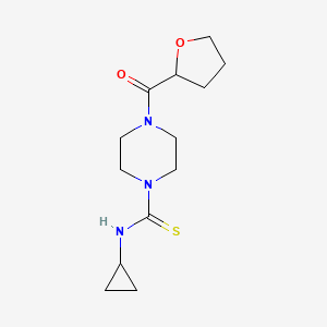 N-cyclopropyl-4-(tetrahydro-2-furanylcarbonyl)-1-piperazinecarbothioamide