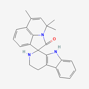 molecular formula C24H23N3O B4141561 4',4',6'-trimethyl-2,3,4,9-tetrahydro-4'H-spiro[beta-carboline-1,1'-pyrrolo[3,2,1-ij]quinolin]-2'-one 