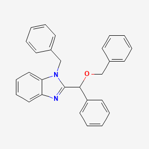 molecular formula C28H24N2O B4141670 1-benzyl-2-[(benzyloxy)(phenyl)methyl]-1H-benzimidazole 