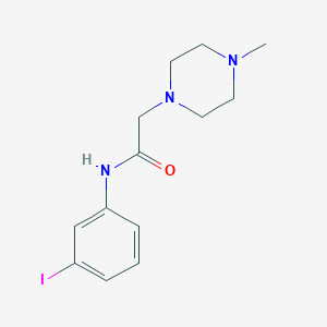 molecular formula C13H18IN3O B4141692 N-(3-iodophenyl)-2-(4-methyl-1-piperazinyl)acetamide 