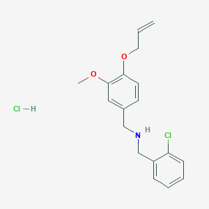 molecular formula C18H21Cl2NO2 B4141693 [4-(allyloxy)-3-methoxybenzyl](2-chlorobenzyl)amine hydrochloride 