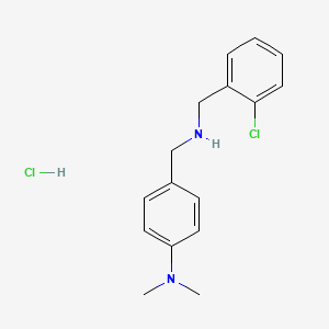 molecular formula C16H20Cl2N2 B4141741 (2-chlorobenzyl)[4-(dimethylamino)benzyl]amine hydrochloride 