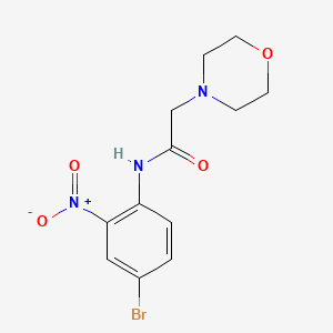 molecular formula C12H14BrN3O4 B4141745 N-(4-bromo-2-nitrophenyl)-2-(4-morpholinyl)acetamide 