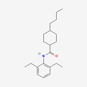 molecular formula C21H33NO B4141784 4-butyl-N-(2,6-diethylphenyl)cyclohexanecarboxamide 