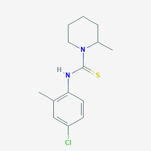 molecular formula C14H19ClN2S B4141850 N-(4-chloro-2-methylphenyl)-2-methyl-1-piperidinecarbothioamide 
