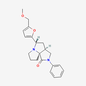 molecular formula C21H24N2O3 B4141877 (3aS*,5S*,9aS*)-5-[5-(methoxymethyl)-2-furyl]-2-phenylhexahydro-7H-pyrrolo[3,4-g]pyrrolizin-1(2H)-one 
