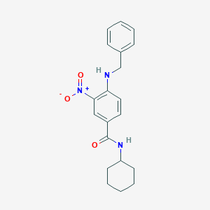 molecular formula C20H23N3O3 B4141891 4-(benzylamino)-N-cyclohexyl-3-nitrobenzamide 