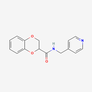 N-(4-pyridinylmethyl)-2,3-dihydro-1,4-benzodioxine-2-carboxamide