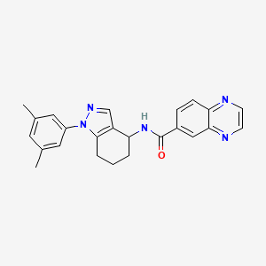 N-[1-(3,5-dimethylphenyl)-4,5,6,7-tetrahydro-1H-indazol-4-yl]-6-quinoxalinecarboxamide