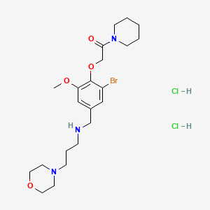 N-{3-bromo-5-methoxy-4-[2-oxo-2-(1-piperidinyl)ethoxy]benzyl}-3-(4-morpholinyl)-1-propanamine dihydrochloride