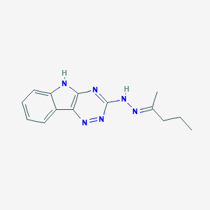 molecular formula C14H16N6 B414194 2-pentanone 5H-[1,2,4]triazino[5,6-b]indol-3-ylhydrazone 