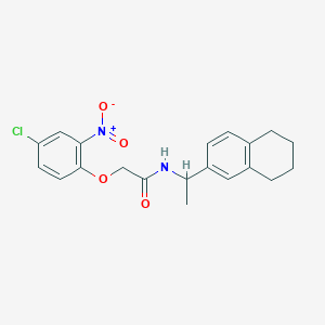 2-(4-chloro-2-nitrophenoxy)-N-[1-(5,6,7,8-tetrahydro-2-naphthalenyl)ethyl]acetamide