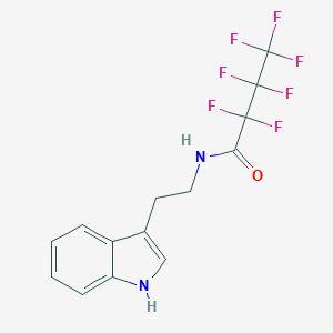 molecular formula C14H11F7N2O B414200 2,2,3,3,4,4,4-heptafluoro-N-[2-(1H-indol-3-yl)ethyl]butanamide CAS No. 331260-81-2