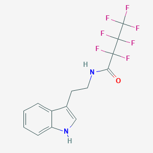 molecular formula C14H11F7N2O B414200 2,2,3,3,4,4,4-Heptafluoro-N-[2-(1H-indol-3-yl)ethyl]butanamid CAS No. 331260-81-2