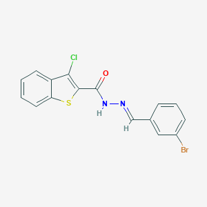 N'-(3-bromobenzylidene)-3-chloro-1-benzothiophene-2-carbohydrazide