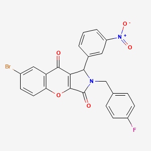 molecular formula C24H14BrFN2O5 B4142061 7-bromo-2-(4-fluorobenzyl)-1-(3-nitrophenyl)-1,2-dihydrochromeno[2,3-c]pyrrole-3,9-dione 
