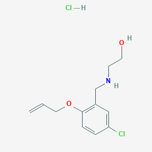 molecular formula C12H17Cl2NO2 B4142062 2-{[2-(allyloxy)-5-chlorobenzyl]amino}ethanol hydrochloride 